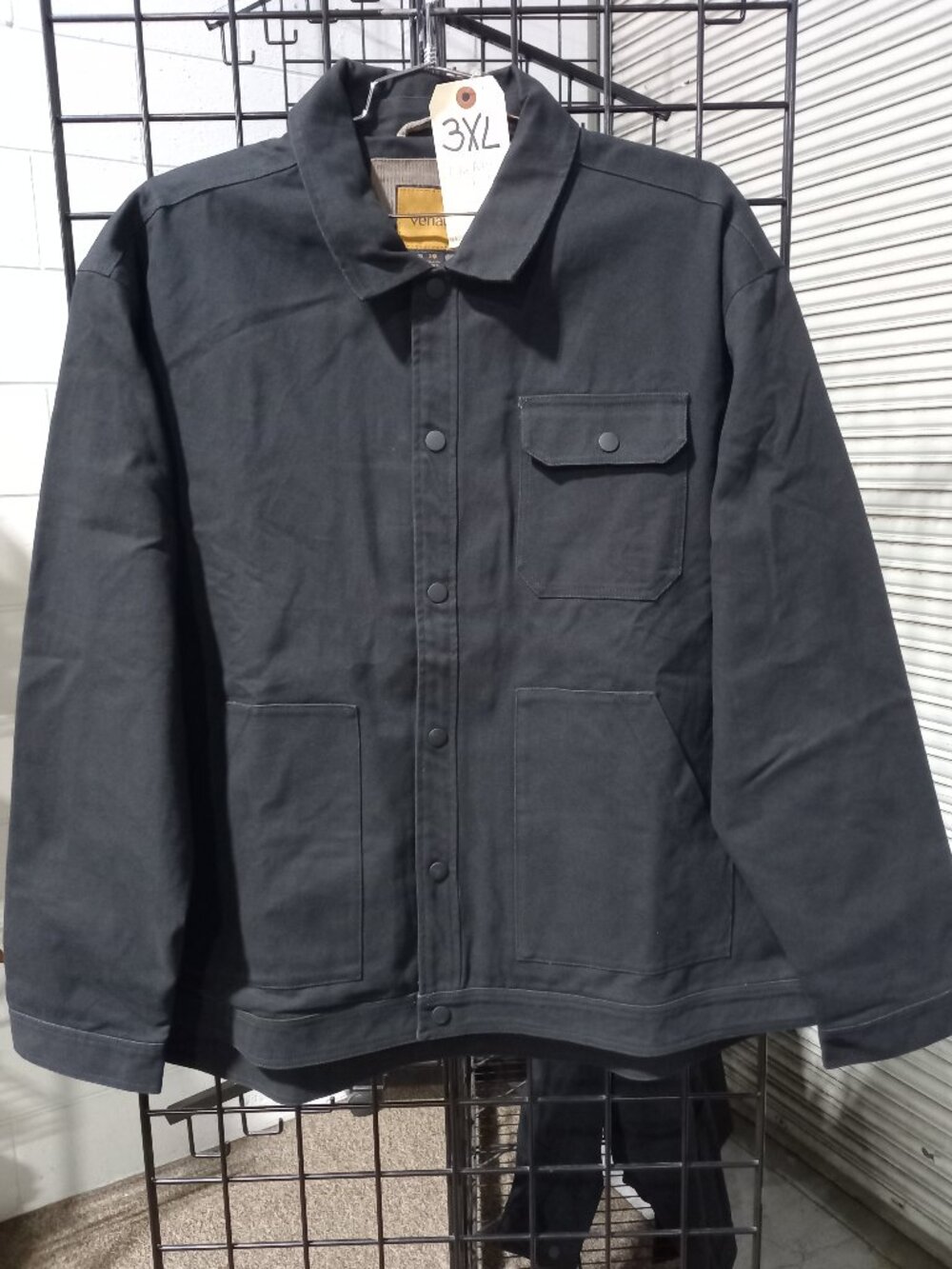 Men's Concealed Carry Flannel Lined Canvas Shirt Jacket | 3XL